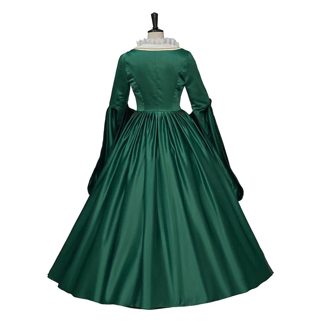 Queen Elizabeth Tudor Green Cosplay Costume - Inspired Dress L321 - Coscosmos