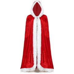 Red sexy cape dress ladies Christmas clothes, game clothes, foreign trade Christmas party costumes - Coscosmos