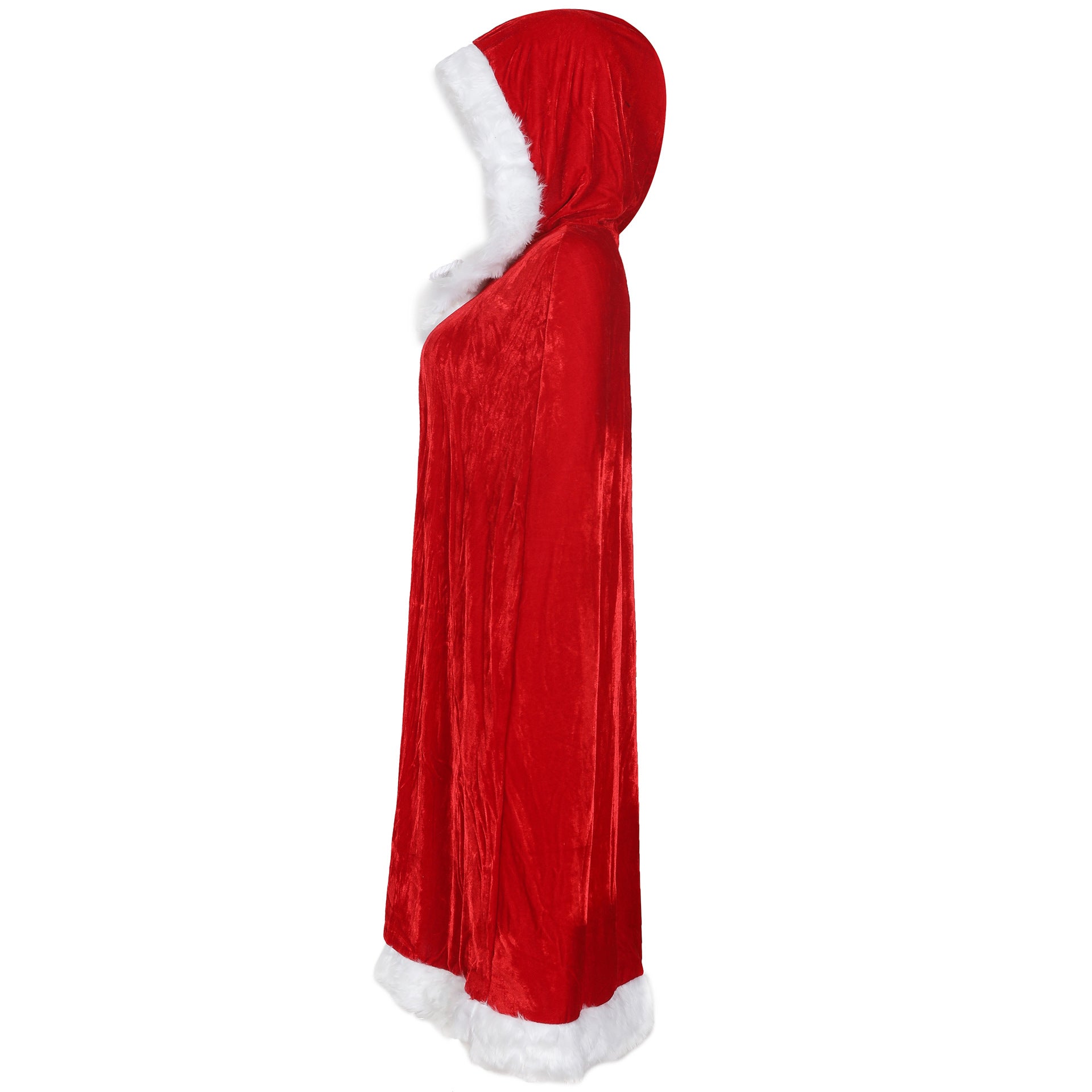 Red sexy cape dress ladies Christmas clothes, game clothes, foreign trade Christmas party costumes - Coscosmos