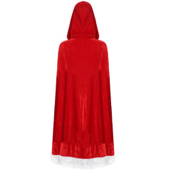 Red sexy cape dress ladies Christmas clothes, game clothes, foreign trade Christmas party costumes - Coscosmos