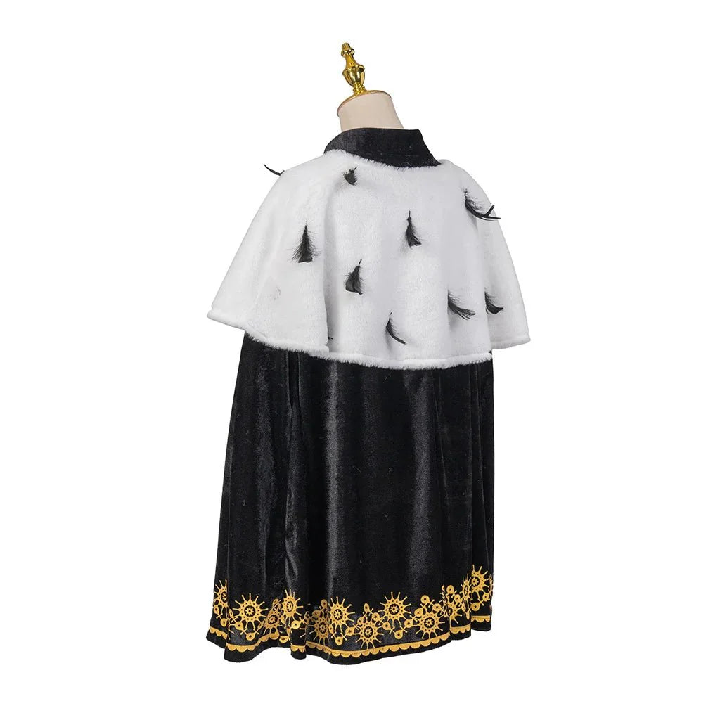 Regal King Prince Cosplay Cape - Luxurious Mid - Length Cloak for Halloween & Carnival - Coscosmos