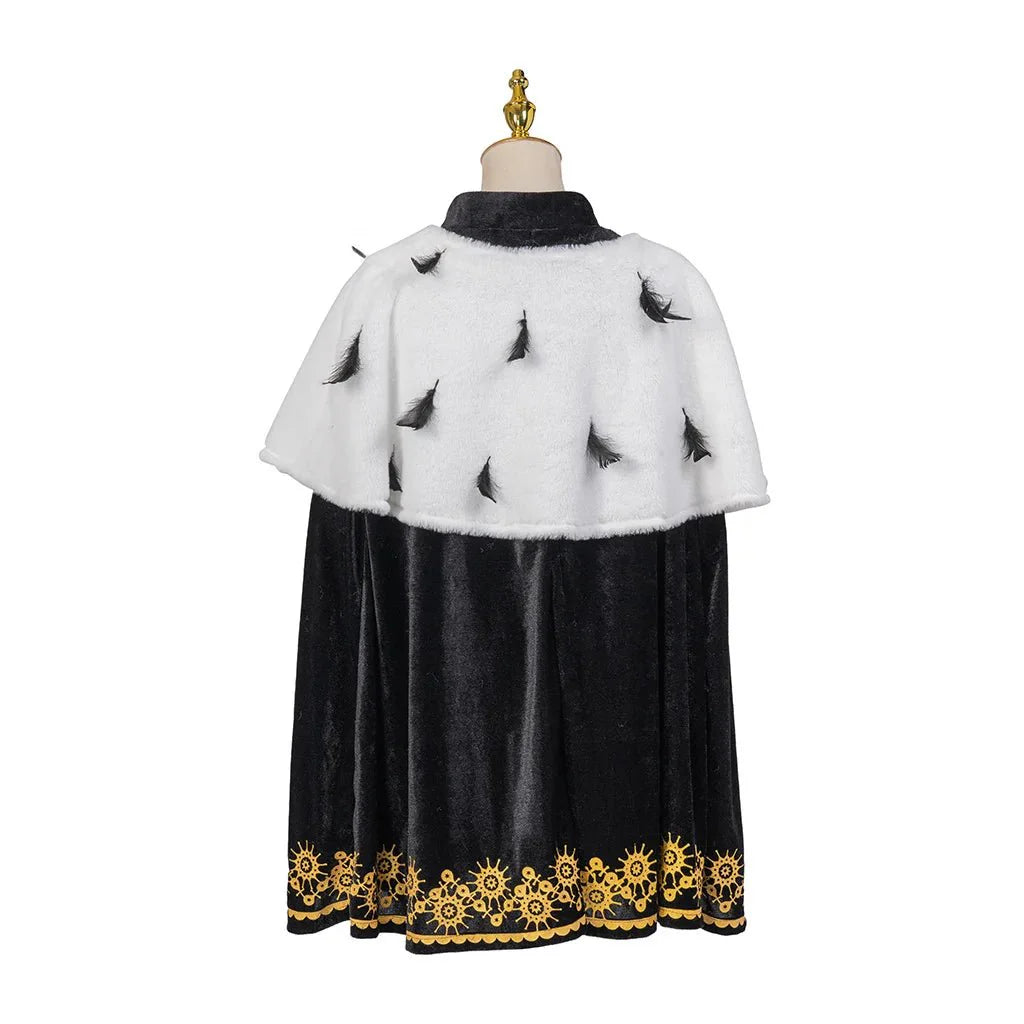 Regal King Prince Cosplay Cape - Luxurious Mid - Length Cloak for Halloween & Carnival - Coscosmos