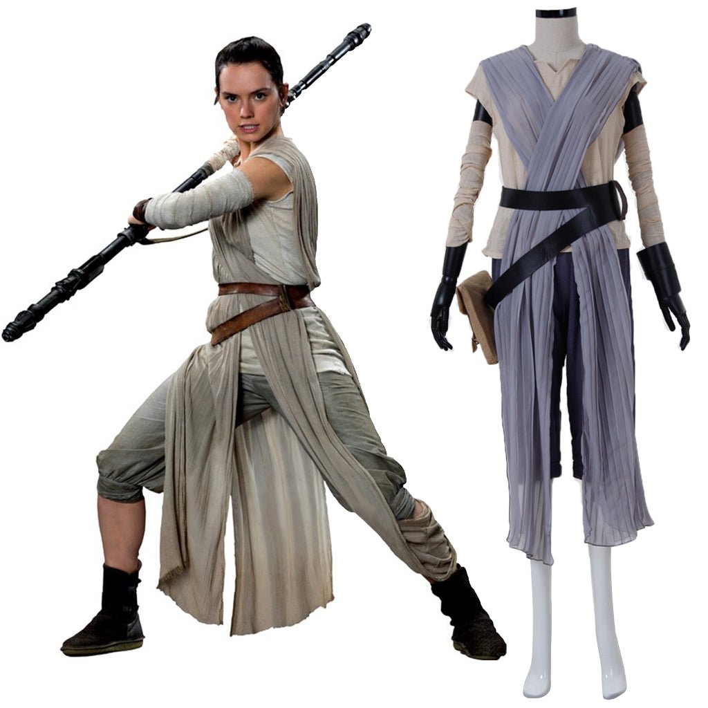 Halloweez Rey Cosplay Costume | The Force Awakens Custom Made Outfit - Halloweez