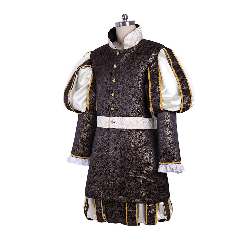 Royal Tudor King Medieval Costume - Renaissance Prince Suit for Stage & Reenactment | Coscomos - Coscosmos