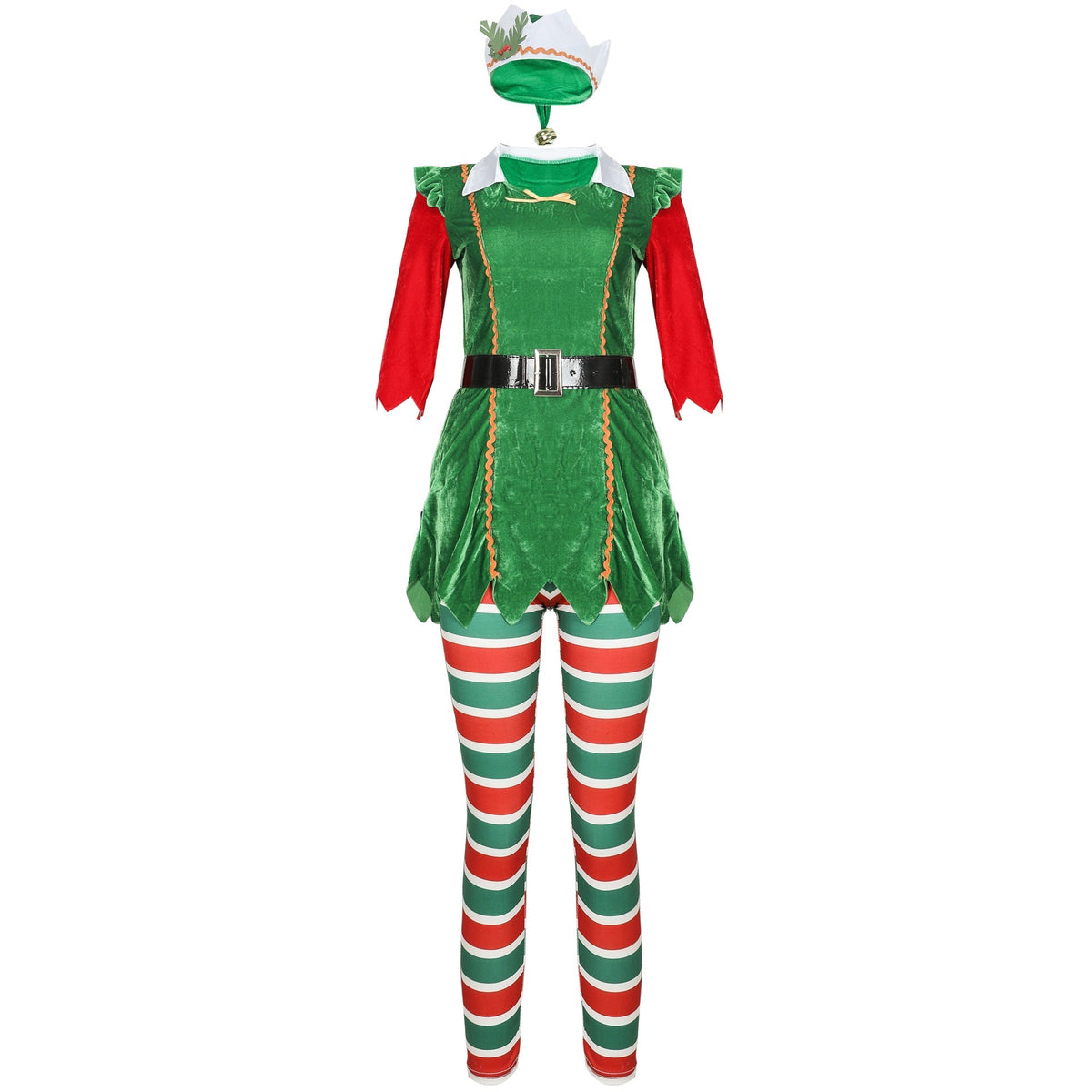 Halloweez Striped Christmas Pants - Long Sleeves 2023 New European Style Holiday Outfit - Halloweez