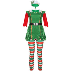 Halloweez Striped Christmas Pants - Long Sleeves 2023 New European Style Holiday Outfit - Halloweez