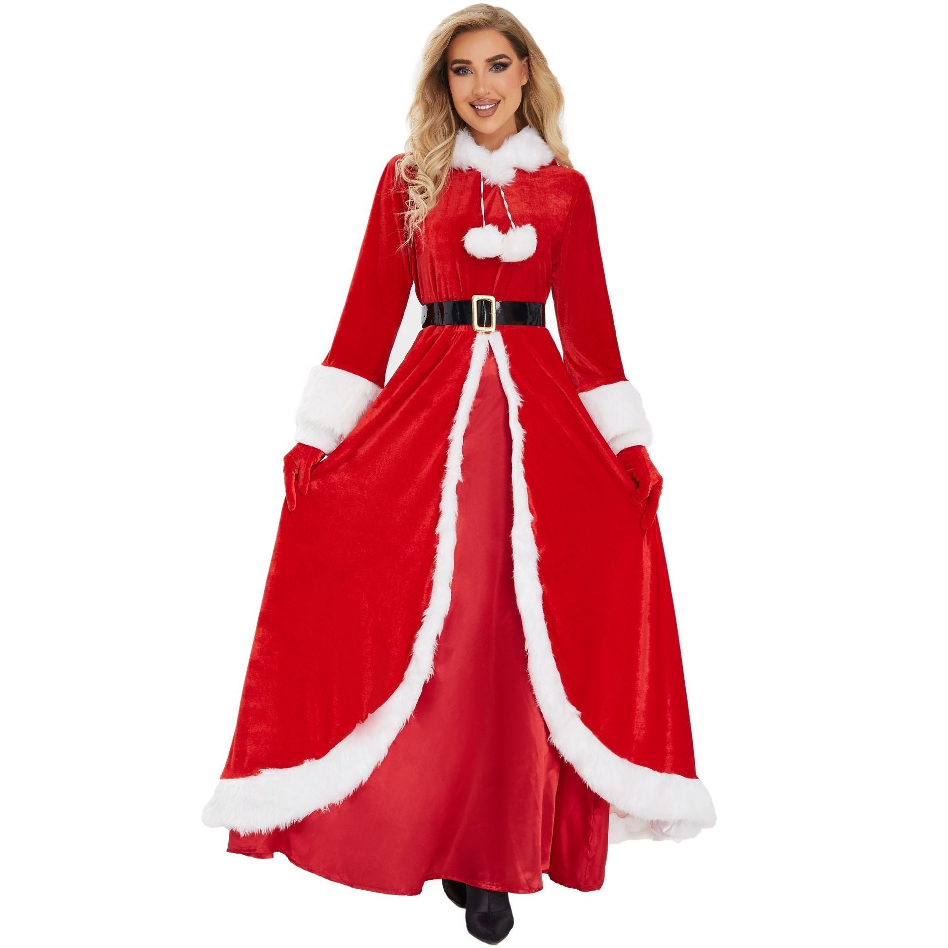 Elegant Christmas Clothing: Long Dresses for the Holiday Queen at Halloweez - Halloweez