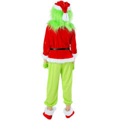 Halloweez Kids' Christmas Outfit - Green Hair Monster Grinch Girls' Christmas Set - Halloweez
