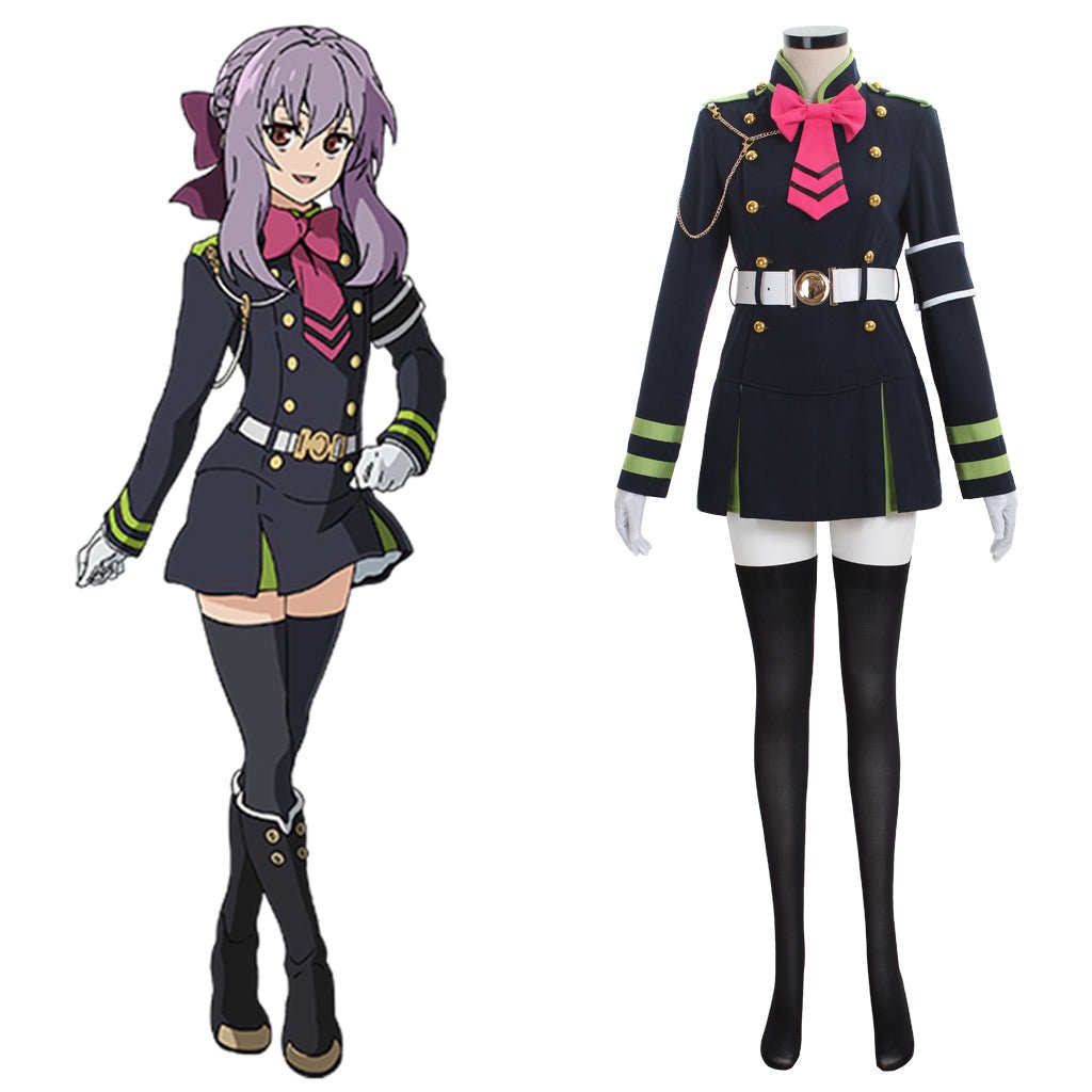 Halloweez Shinoa Hiragi Uniform Dress Cosplay Costume - Authentic Seraph Look - Halloweez