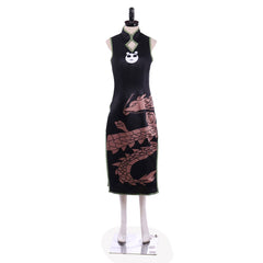 Shaman King Tao Jun Black Cheongsam Cosplay Costume - Coscosmos