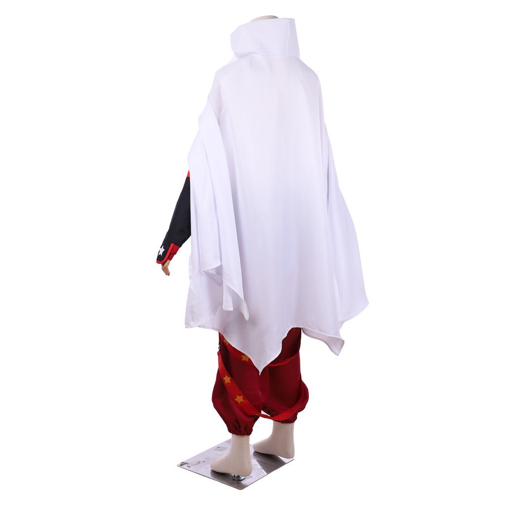 Shaman King The Super Star Yoh Asakura Cosplay Costume Outfits With Cloak - Coscosmos