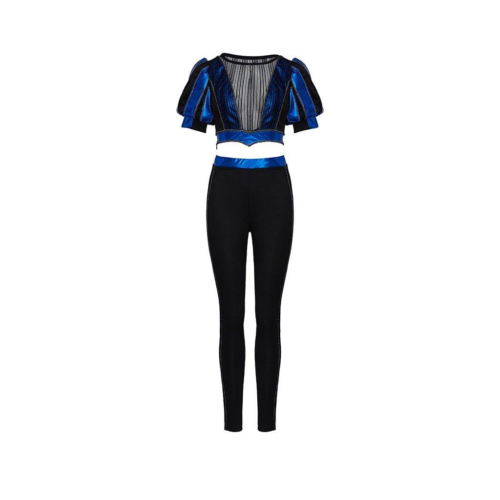 Six the Musical Catherine Parr Cosplay Costume | Women's Crop Top and Pants Suit | Music Festival Performance Outfit - Coscosmos