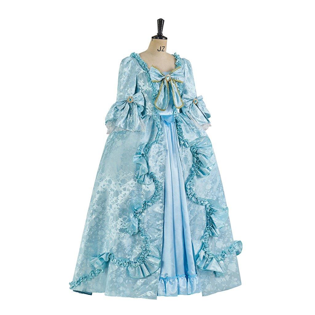 Sky Blue Marie Antoinette Rococo Ball Gown | Gothic Victorian Dress Costume for Women - Coscosmos