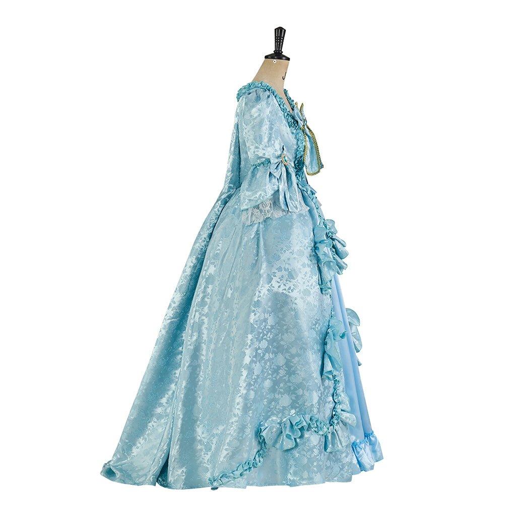 Sky Blue Marie Antoinette Rococo Ball Gown | Gothic Victorian Dress Costume for Women - Coscosmos