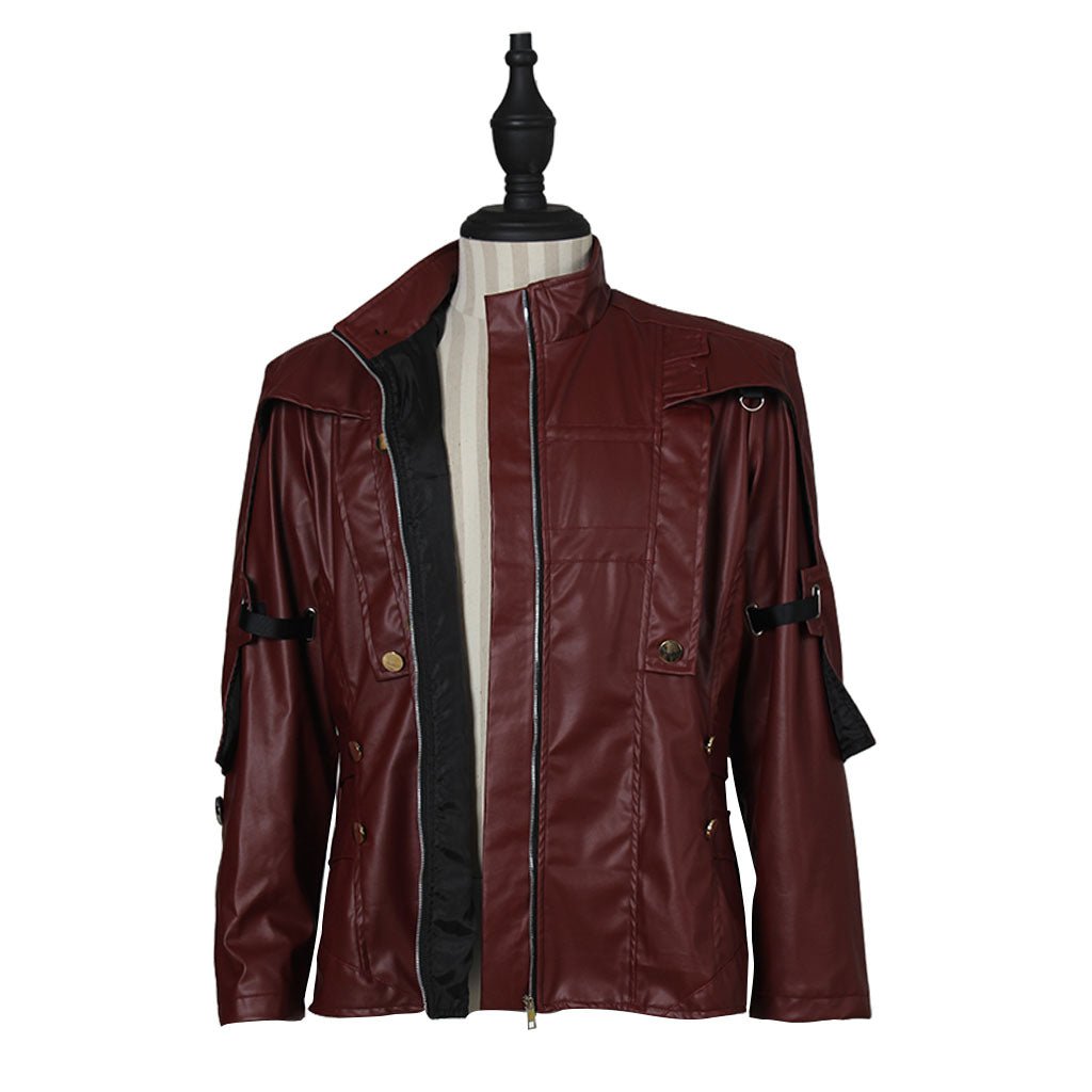 Star Lord Leather Jacket Cosplay Halloween Costume - Guardians of the Galaxy 2 Short Jacket by Coscosmos - Coscosmos