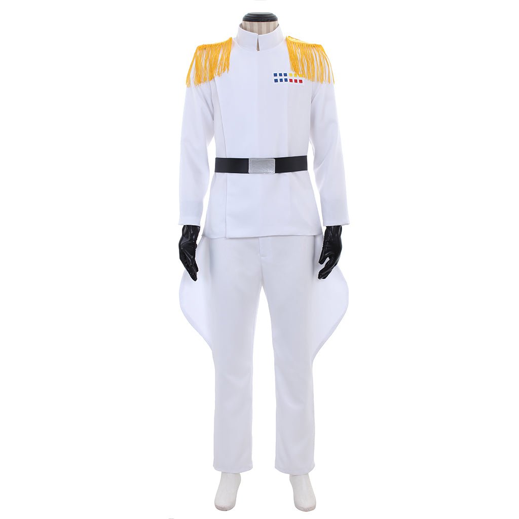 Star Wars Imperial Officer White Grand Admiral Uniform Cosplay Costume - Coscosmos