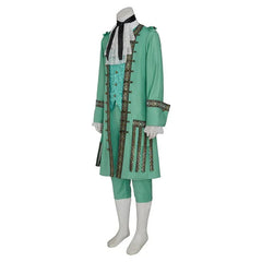 Stede Bonnet Pirate Cosplay Costume - Green Pirate Uniform Set | Medieval Halloween Outfit - Coscosmos