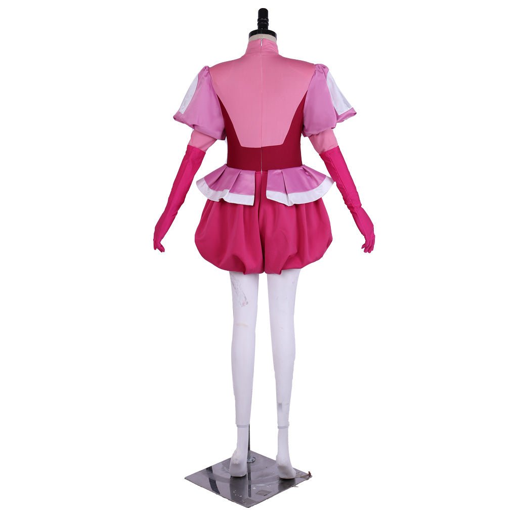 Steven Universe Spinel Gem Cosplay Costume Full Set Pink Dress with Gloves & Socks - Coscosmos