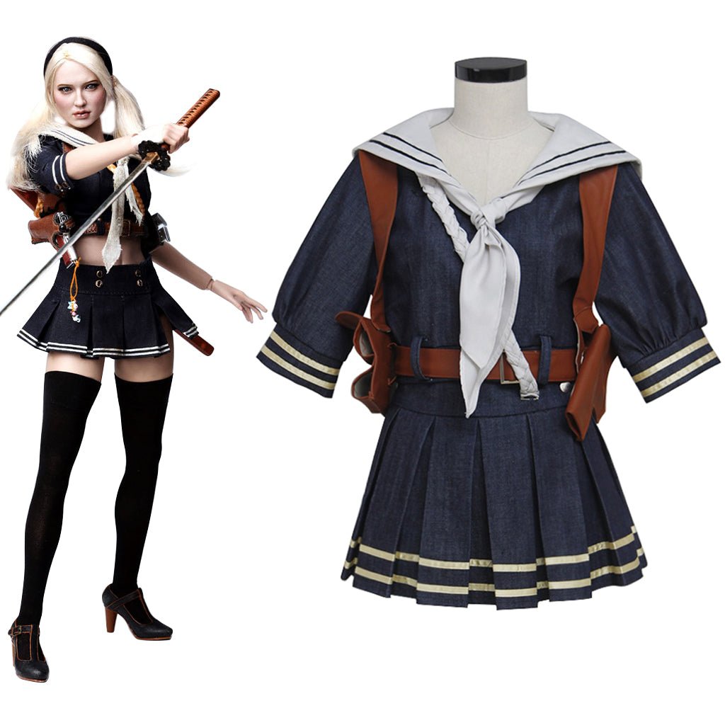 Sucker Punch Babydoll Emily Cosplay Costume Dress | Adult Halloween & Carnival Cosplay Outfit - Coscosmos