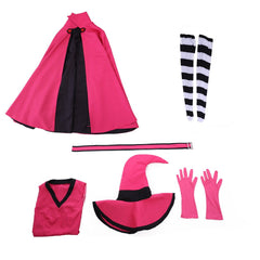 Halloweez Chocolat Meilleure Pink Dress with Cape and Hat Cosplay Outfit - Halloweez