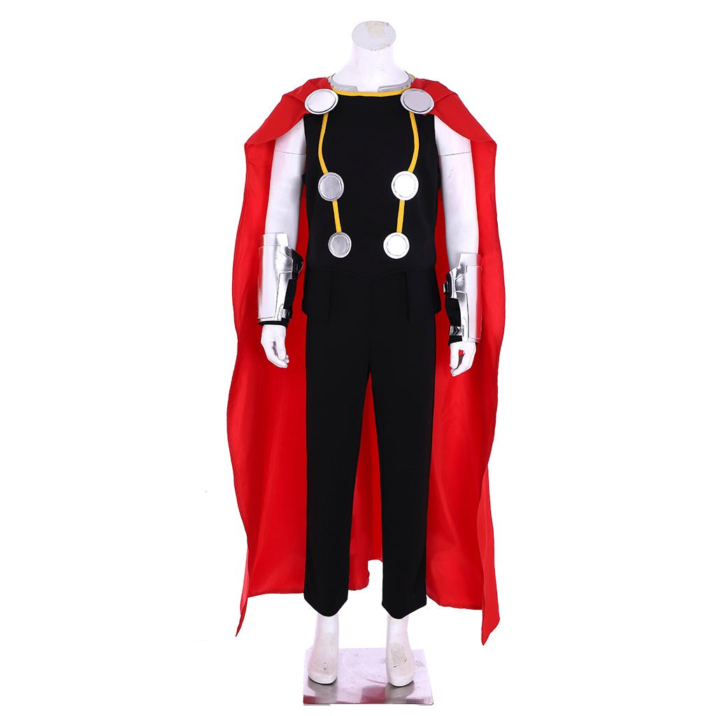 Superhero Thor Uniform Suit with Cloak, Custom - Made for Ultimate Fit - Coscosmos