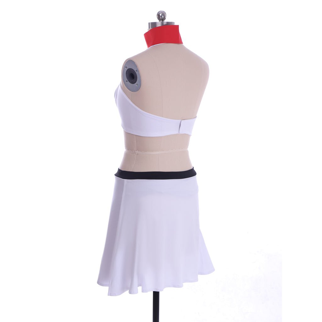 The Last Airbender Ty Lee Cosplay Swimsuit Set – Sexy White Top and Mini Skirt - Coscosmos