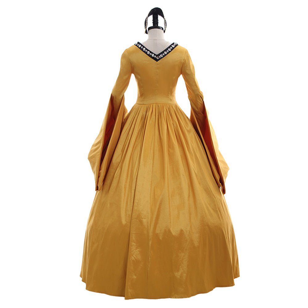 The Other Boleyn Girl Tudor England Dress | Anne and Mary Cosplay Gown for Women | Medieval Court Ball Costume - Coscosmos