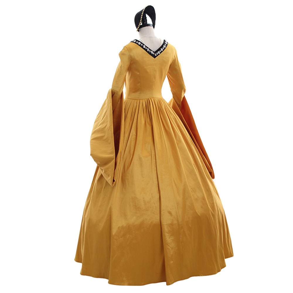 The Other Boleyn Girl Tudor England Dress | Anne and Mary Cosplay Gown for Women | Medieval Court Ball Costume - Coscosmos