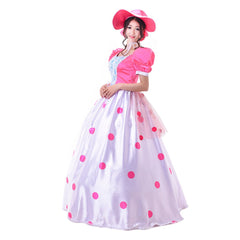 Halloweez Bo Peep Cosplay Outfit | Elegant Pink Dress for Halloween & Movie Celebrations - Halloweez