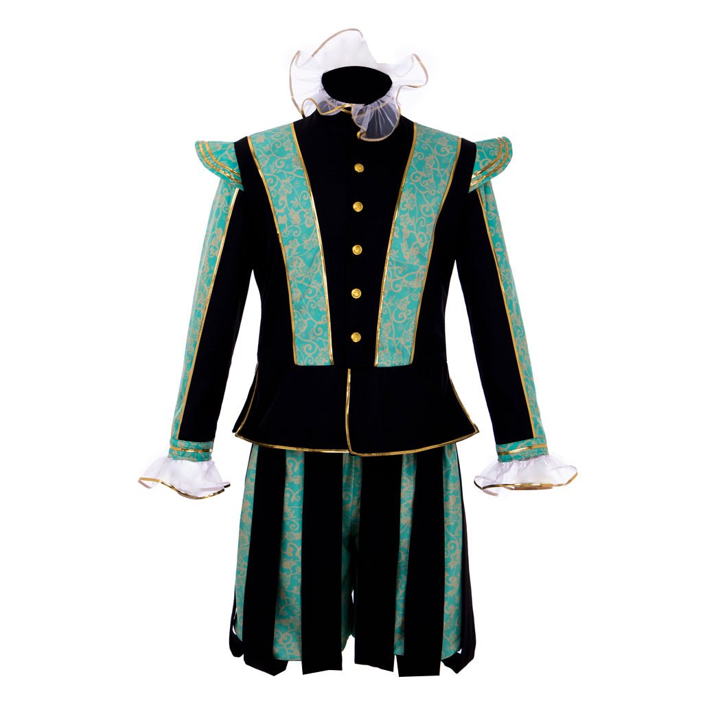 Tudor Court Noble Men's Costume - Elizabethan Prince Outfit with Hat | Coscomos Medieval Series - Coscosmos