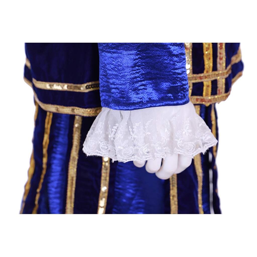 Tudor Period King Cosplay Blue Outfit - Medieval Men’s Renaissance Costume - Coscosmos