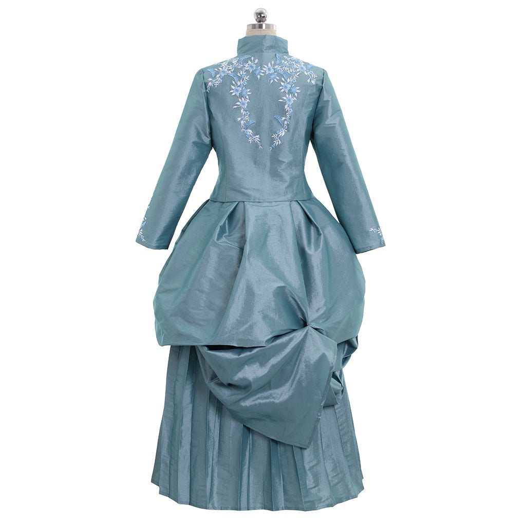 Victorian Day Dress Green Gown | Dracula - Inspired Vintage Tea Party & Ball Dress - Coscosmos