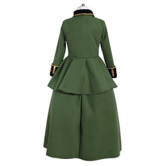 Victorian Green Knight Dress | Hunter Women Cosplay Costume for Masquerade & Daily Wear - Coscosmos