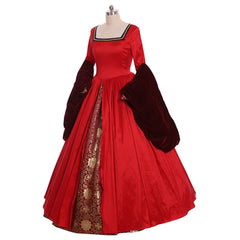 Victorian Queen Elizabeth Tudor Dress | Anne Boleyn Style Cosplay Costume for Renaissance Events - Coscosmos