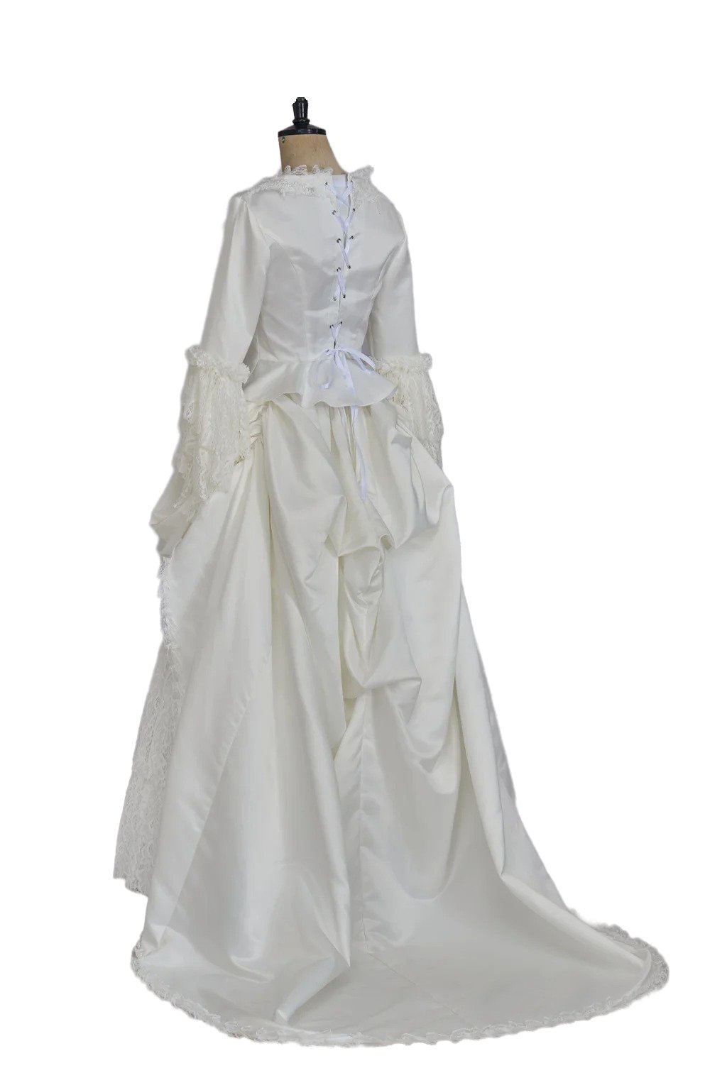 Victorian White Bridal Masquerade Gown | Christine Daae Cosplay Costume from The Phantom of the Opera - Coscosmos