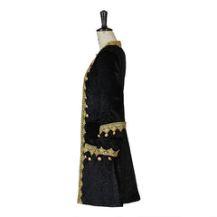 Vintage Noble Men's Gothic Medieval Prince Coat with Top Hat | Steampunk Retro Ball Jacket - Coscosmos