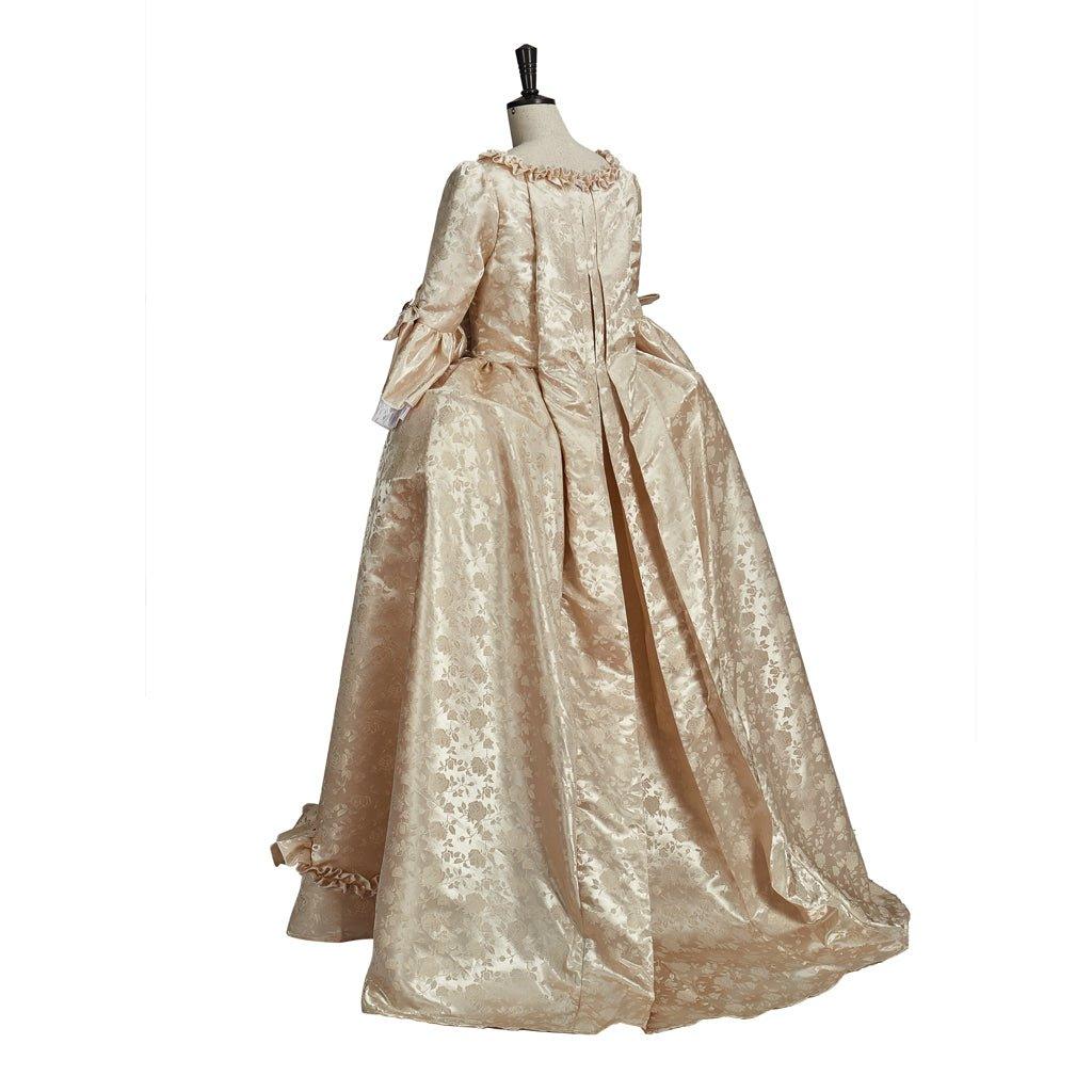 Vintage Rococo Victorian Renaissance Princess Colonial Period Prom Dress - Women's 3/4 - Length Sleeve Maxi Ball Gown for Cosplay, Halloween, Party, Performance - Coscosmos