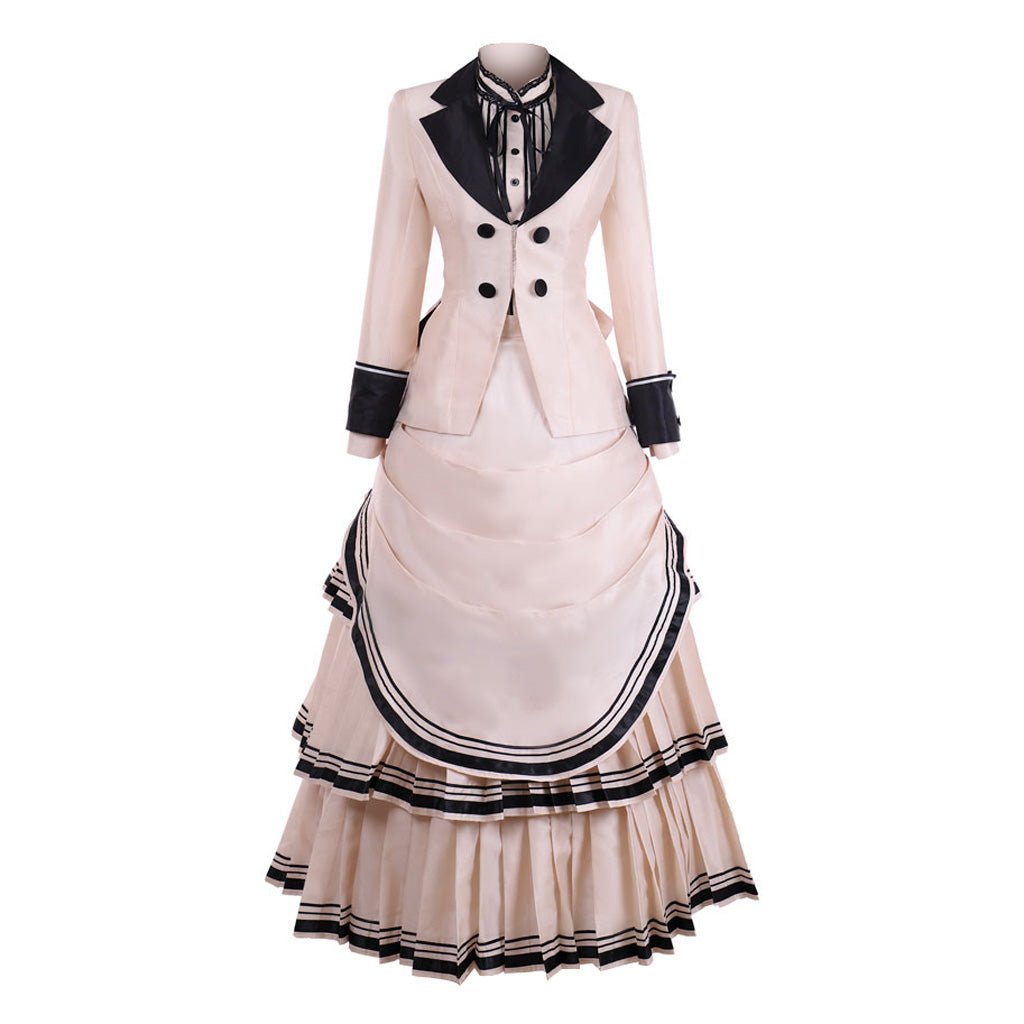 Vintage Victorian Gothic Cosplay Costume | Civil War Southern Belle Ball Gown Dress for Theater & Special Events - Coscosmos