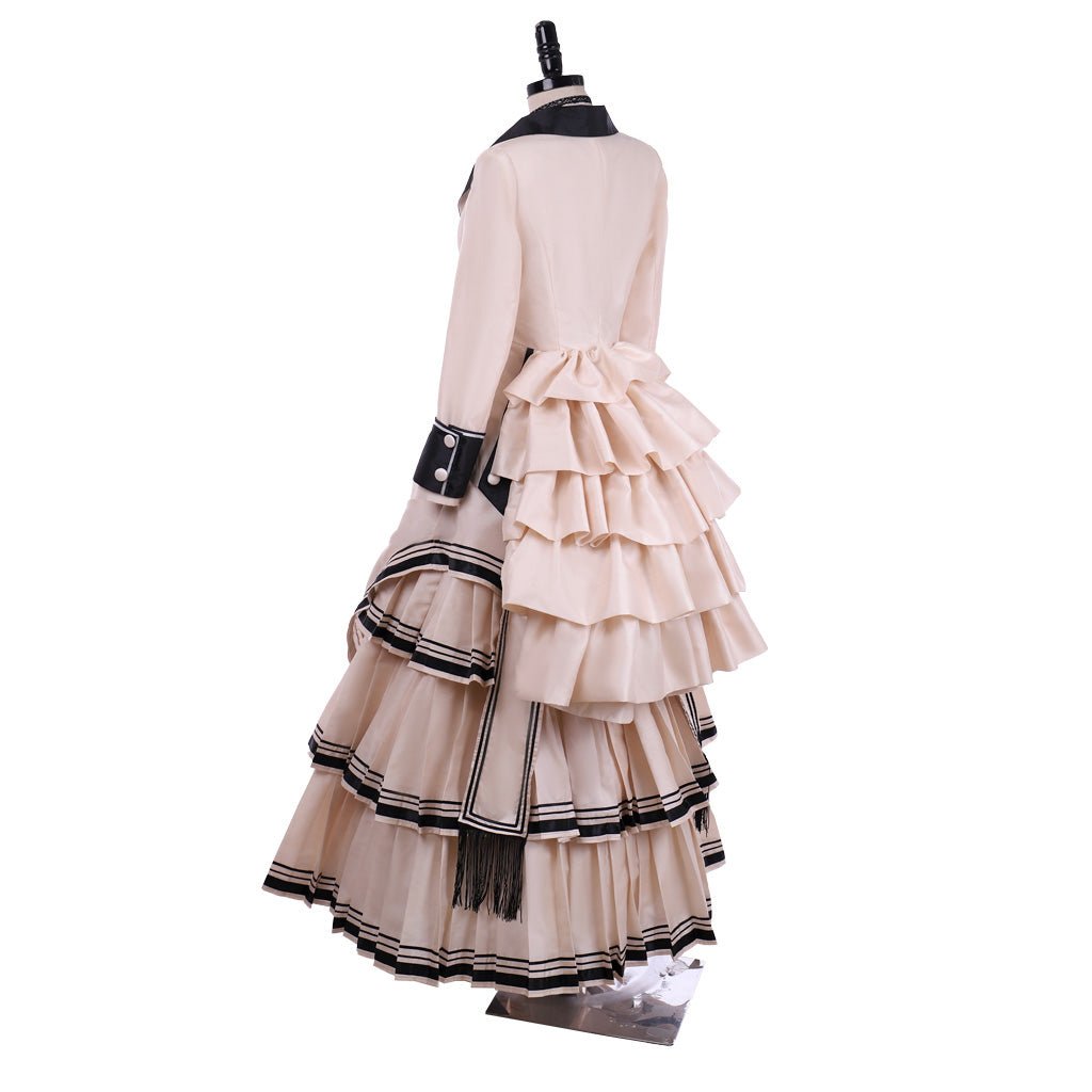 Vintage Victorian Gothic Cosplay Costume | Civil War Southern Belle Ball Gown Dress for Theater & Special Events - Coscosmos