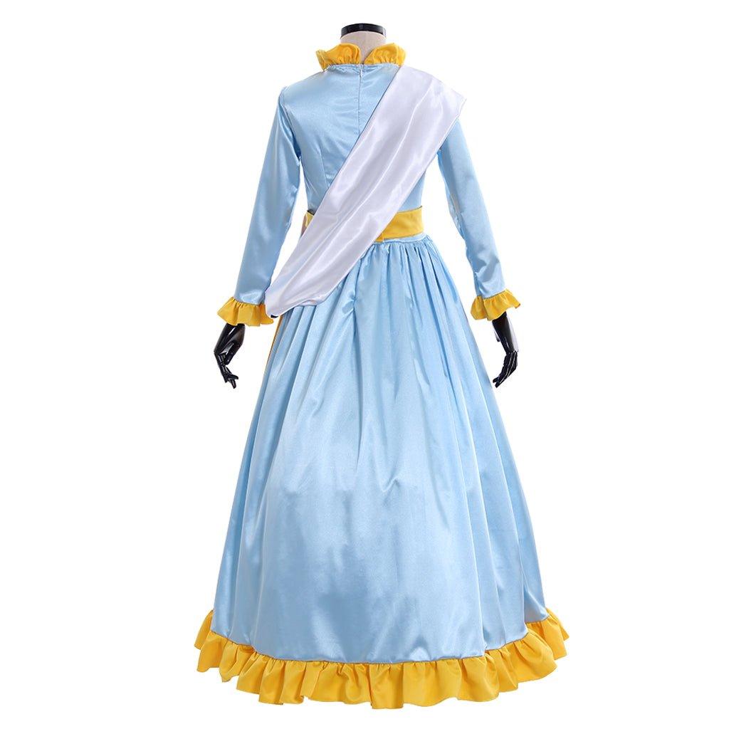 Winifred Mrs. Banks Blue Ball Gown Costume | Movie Cosplay Dress for Halloween, Carnival & Stage Performances - Coscosmos