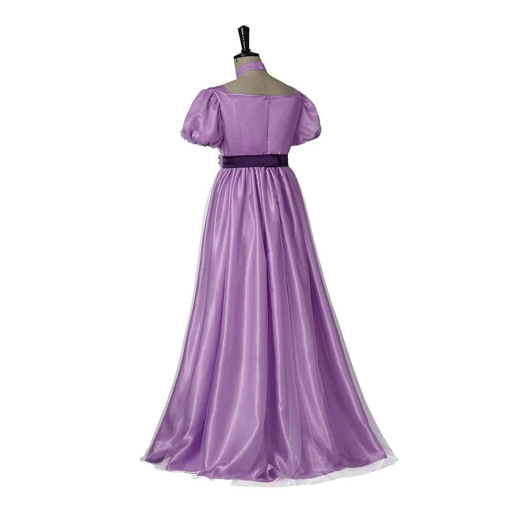 Women Philippa Cosplay Costume Purple Dress - A Noble Regency Princess Ball Gown - Coscosmos