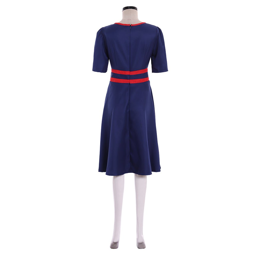 Women’s Officer Agent Margaret/Peggy Carter Dress Cosplay Costume Suit - Coscosmos