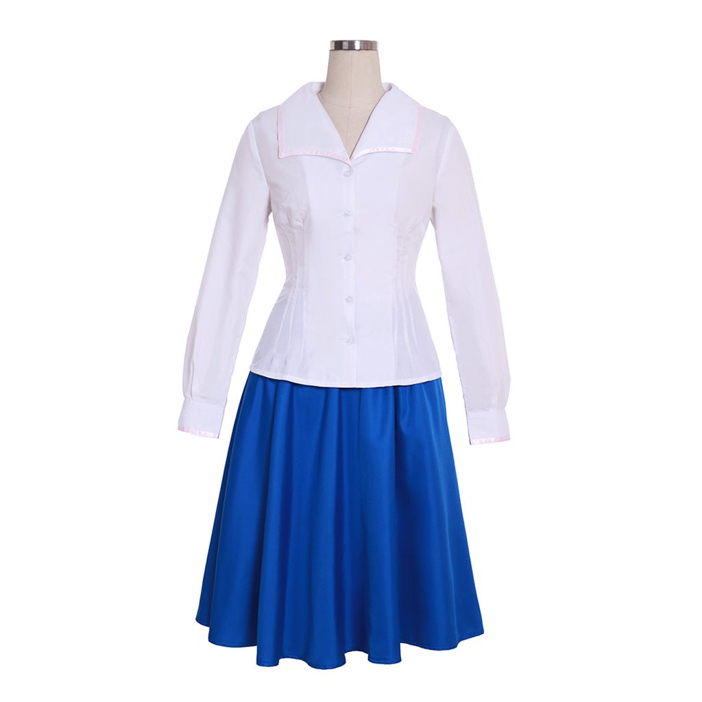 Women's Peggy Carter Cosplay Costume - 3pcs Blue Skirt Uniform | Movie and TV Series Cosplay Outfit | Coscomos - Coscosmos