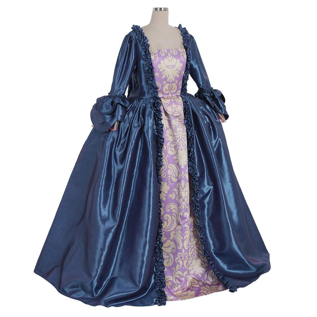 Women's Queen Marie Antoinette Masquerade Rococo Ball Gown | Cosplay Costume Dress - Coscosmos