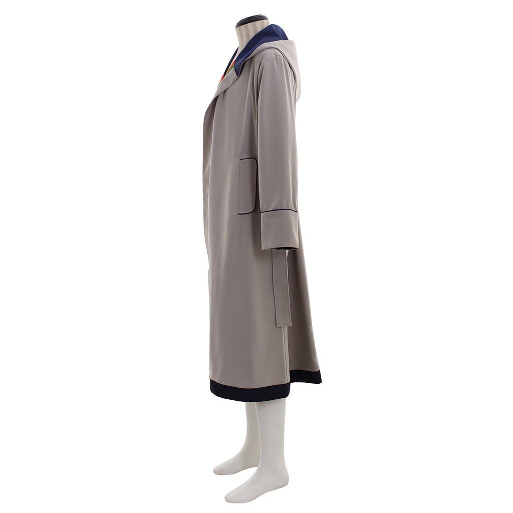 Women's Halloweez Jodie Coat - Premium Slim Fit Belted Doctor Costume Trenchcoat - Halloweez