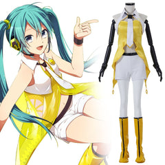 Stunning Yellow Miku Cosplay Costume | Halloweez Hatsune Miku Outfit - Halloweez