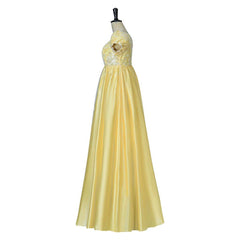 Yellow Sparkling Silk Empire Gown | Regency Style Cosplay Costume Inspired by Penelope Featherington - Coscosmos